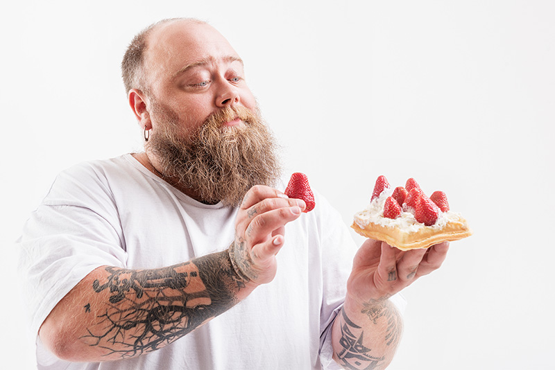 A dessert enthusiast demonstrating how tax benefits work for veterans